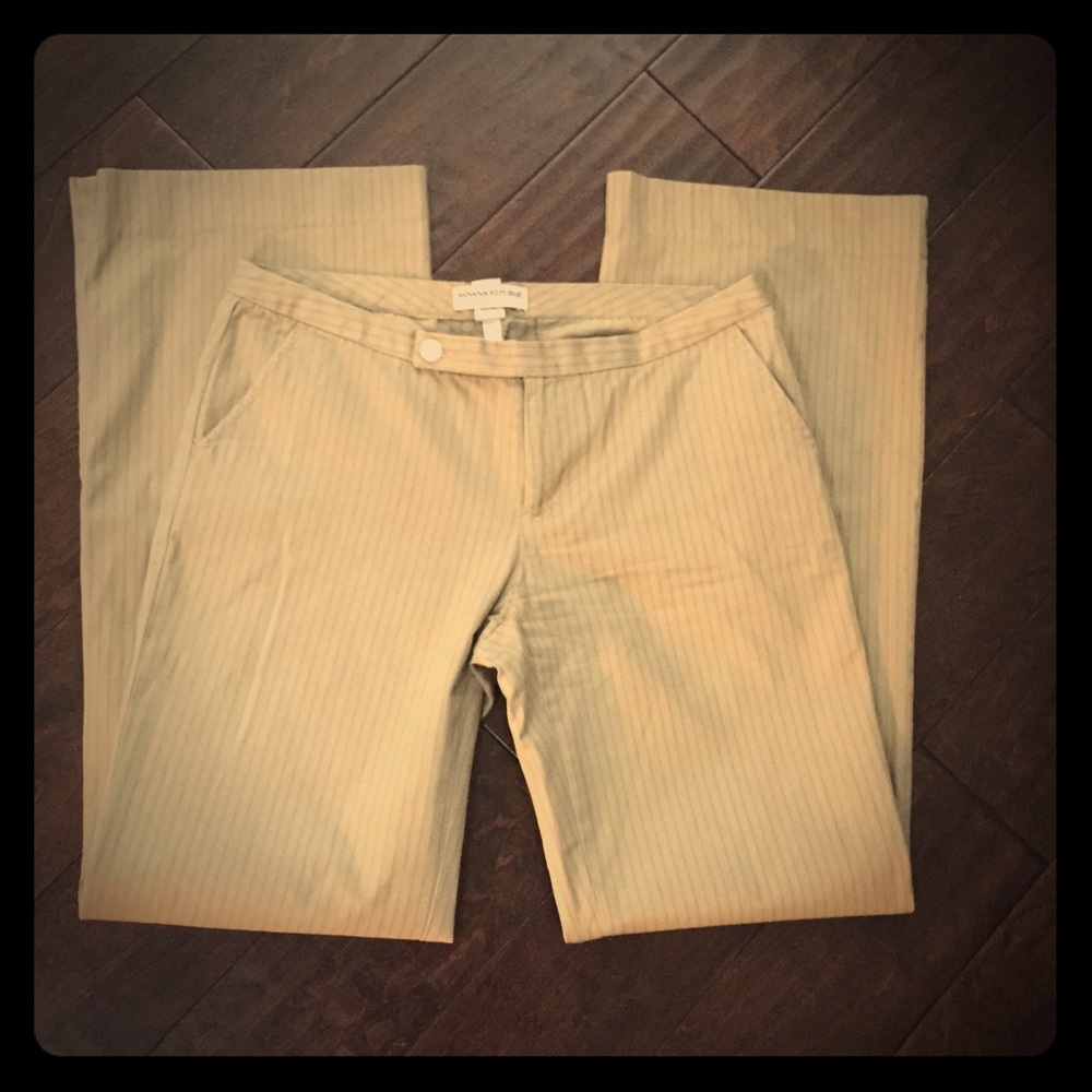 BANANA REPUBLIC pinstripe slacks
